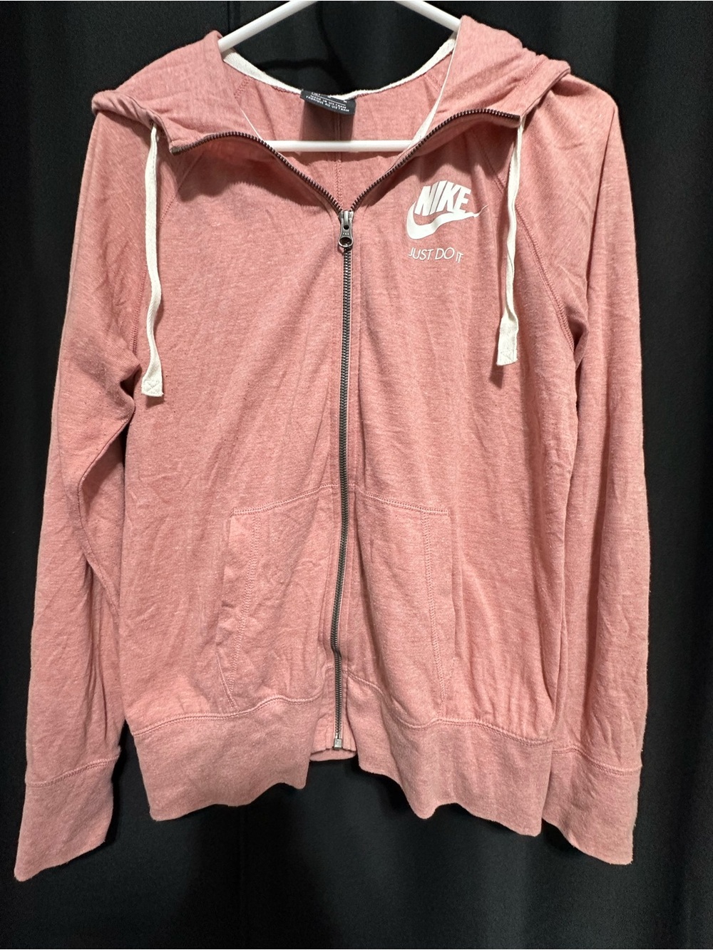 Nike Sportswear Gym Vintage Full-Zip Hoodie Pink Medium